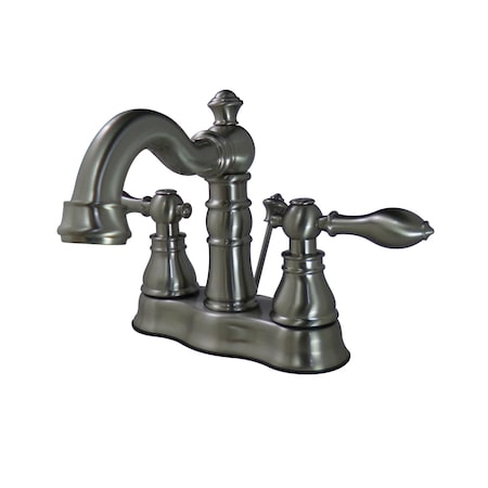 4 Centerset Bathroom Faucet, Brushed Nickel